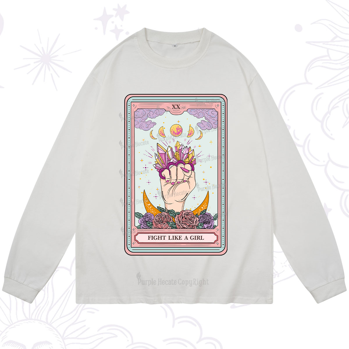 Purplehecate The Fight Like A Girl Tarot Long Sleeve T-Shirt