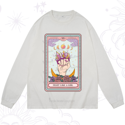 Purplehecate The Fight Like A Girl Tarot Long Sleeve T-Shirt