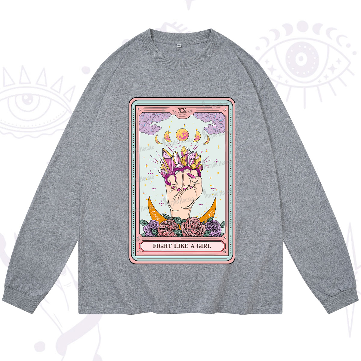 Purplehecate The Fight Like A Girl Tarot Long Sleeve T-Shirt