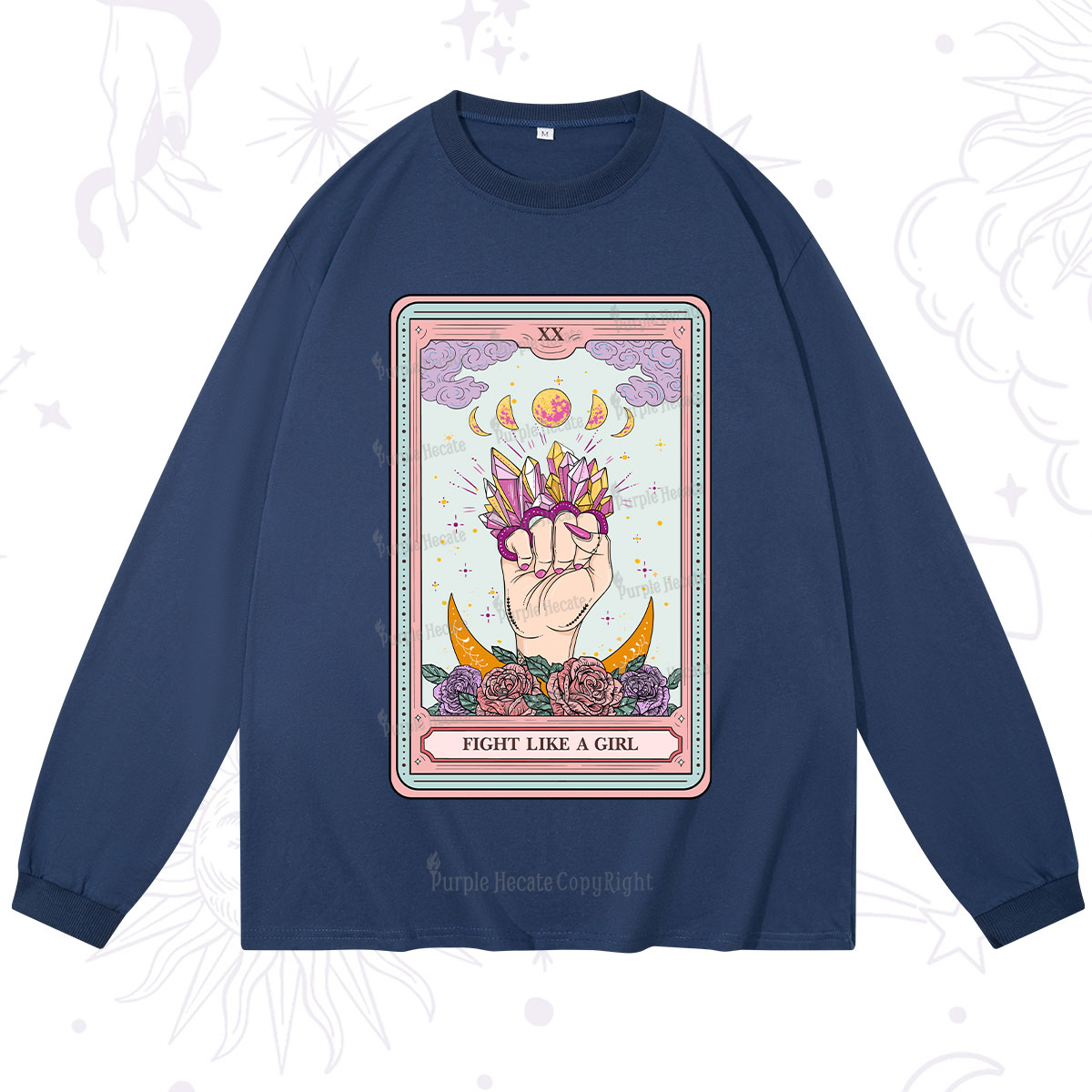 Purplehecate The Fight Like A Girl Tarot Long Sleeve T-Shirt