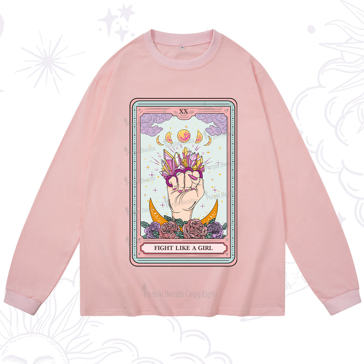 Purplehecate The Fight Like A Girl Tarot Long Sleeve T-Shirt