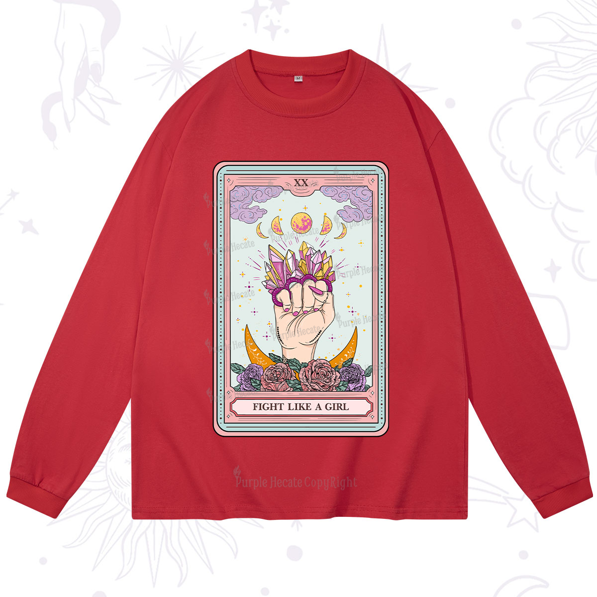 Purplehecate The Fight Like A Girl Tarot Long Sleeve T-Shirt