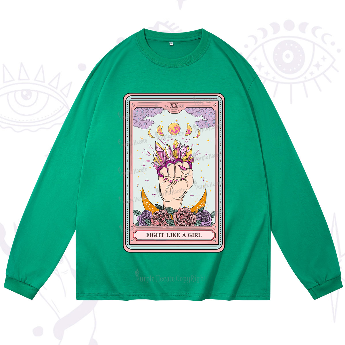 Purplehecate The Fight Like A Girl Tarot Long Sleeve T-Shirt