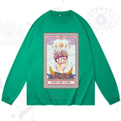 Purplehecate The Fight Like A Girl Tarot Long Sleeve T-Shirt
