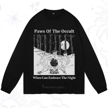 Purplehecate Witchy Cats Long Sleeve T-Shirt