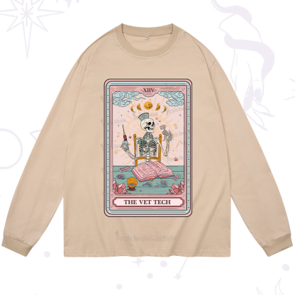 Purplehecate The Vet Tech Tarot Card Long Sleeve T-Shirt
