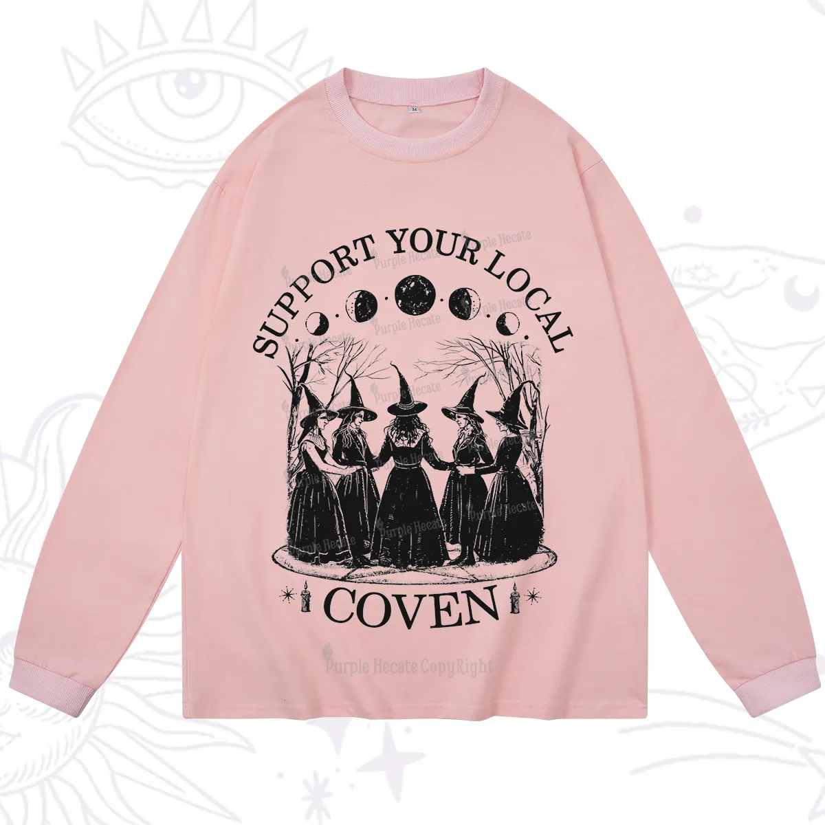 Purplehecate Support Your Local Coven Long Sleeve T-Shirt