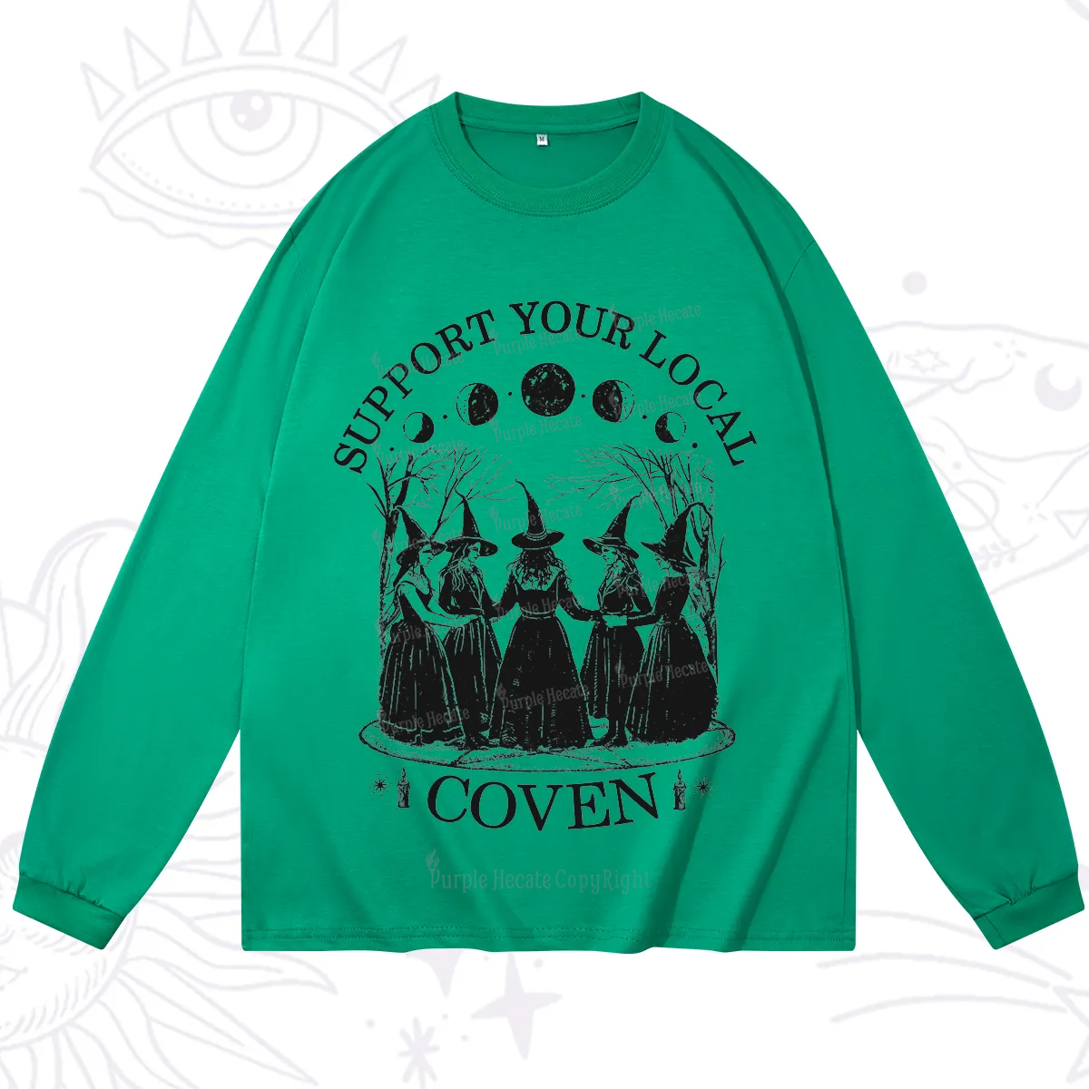 Purplehecate Support Your Local Coven Long Sleeve T-Shirt