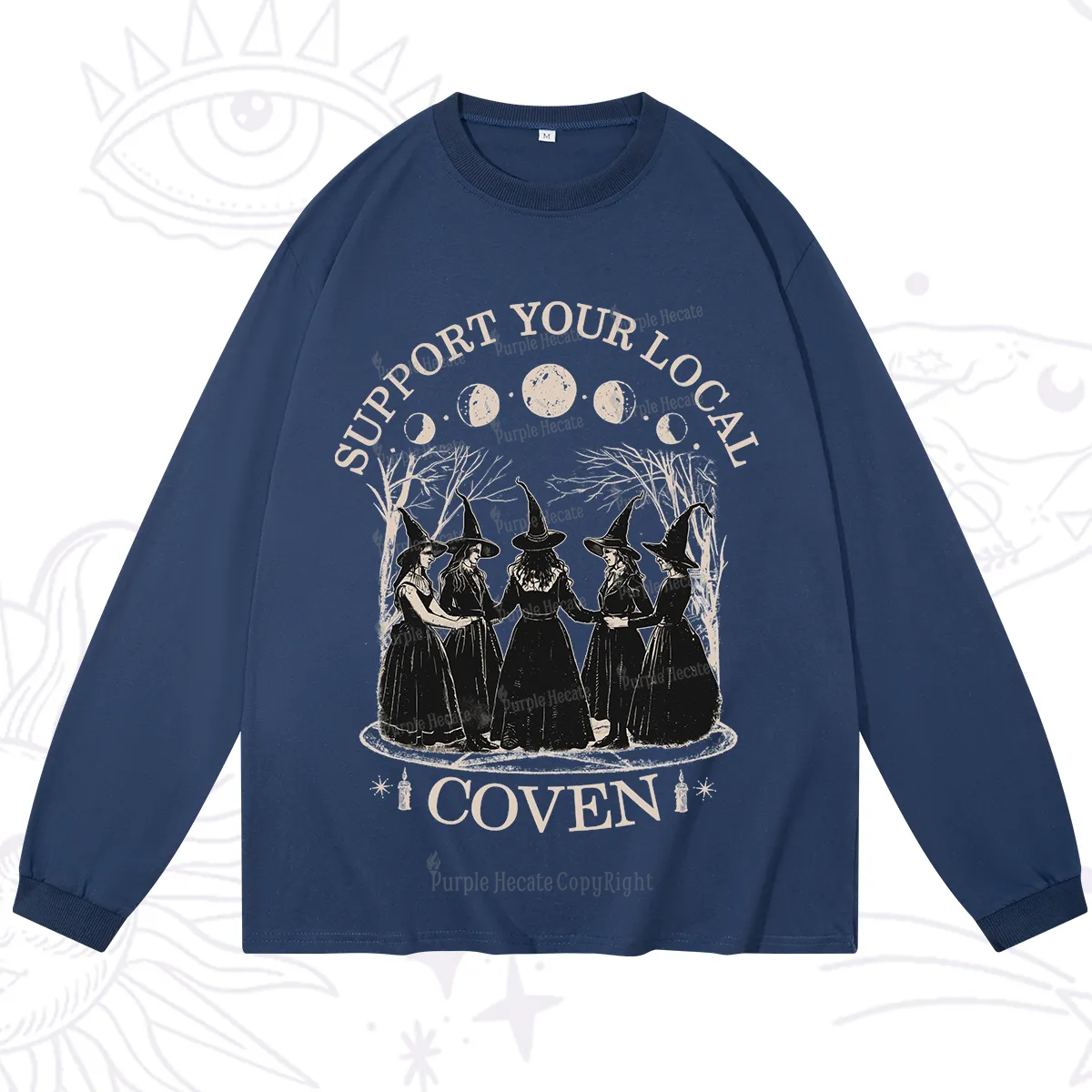 Purplehecate Support Your Local Coven Long Sleeve T-Shirt