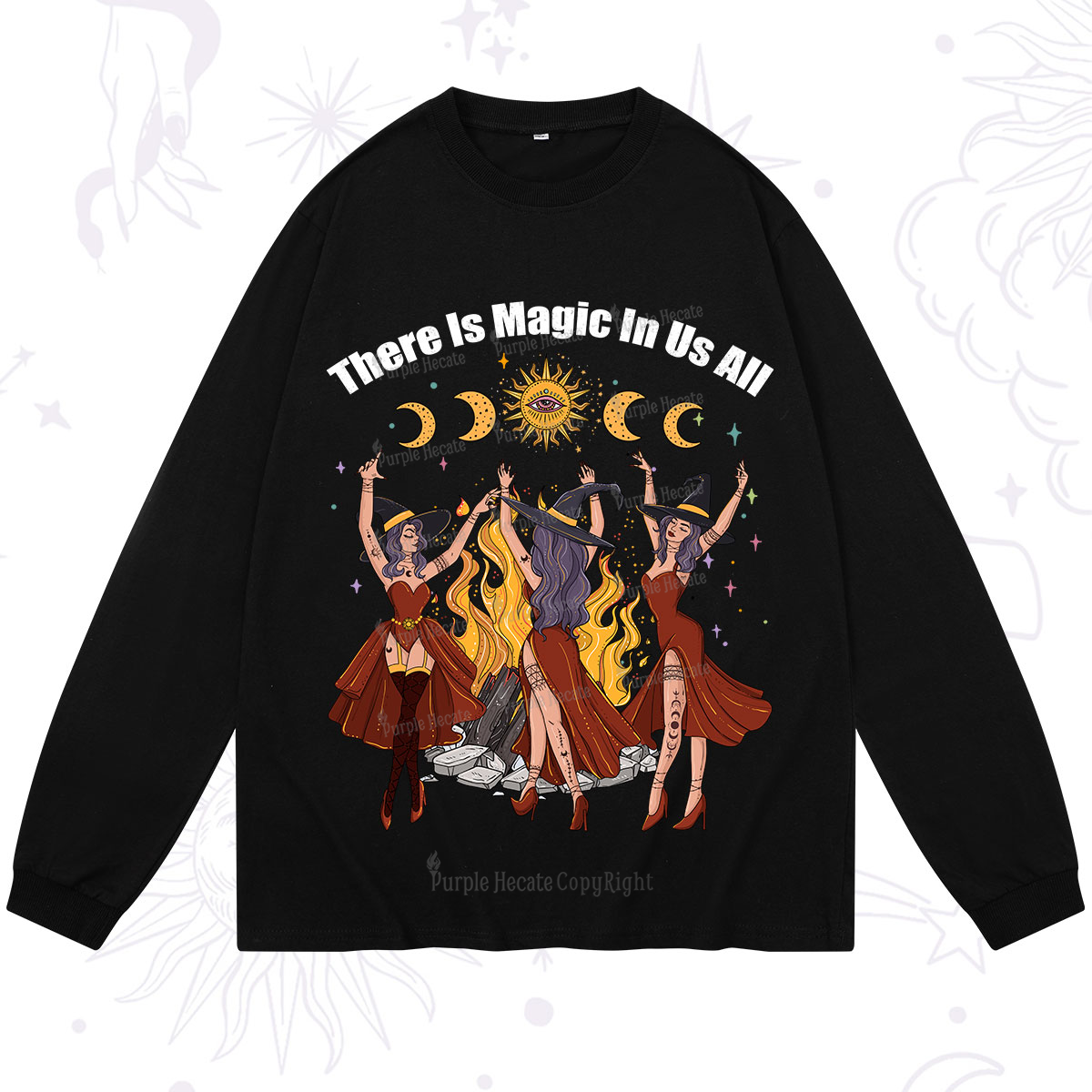 Purplehecate There Is Magic In Us All Long Sleeve T-Shirt