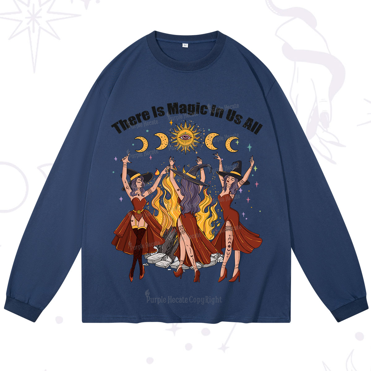 Purplehecate There Is Magic In Us All Long Sleeve T-Shirt