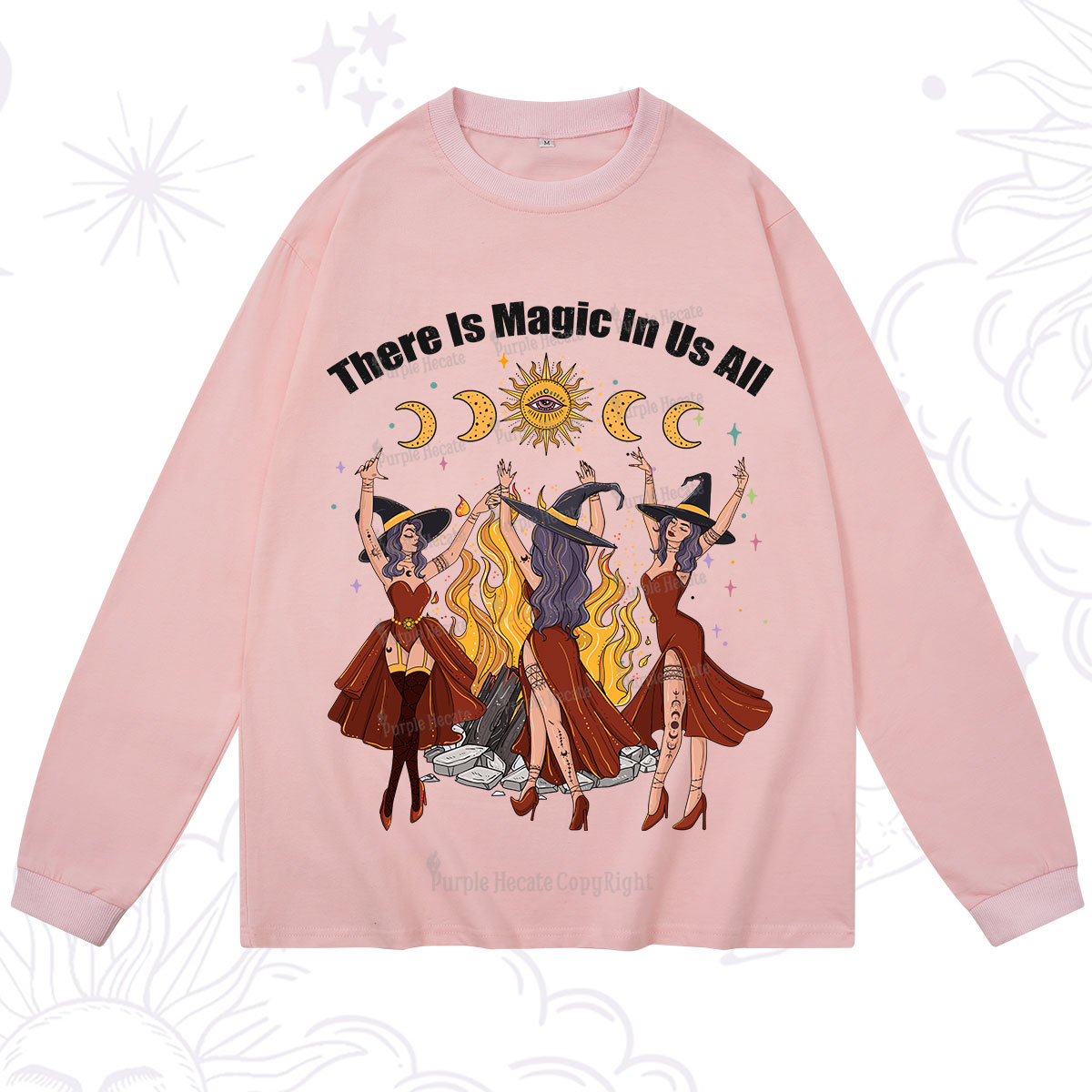 Purplehecate There Is Magic In Us All Long Sleeve T-Shirt
