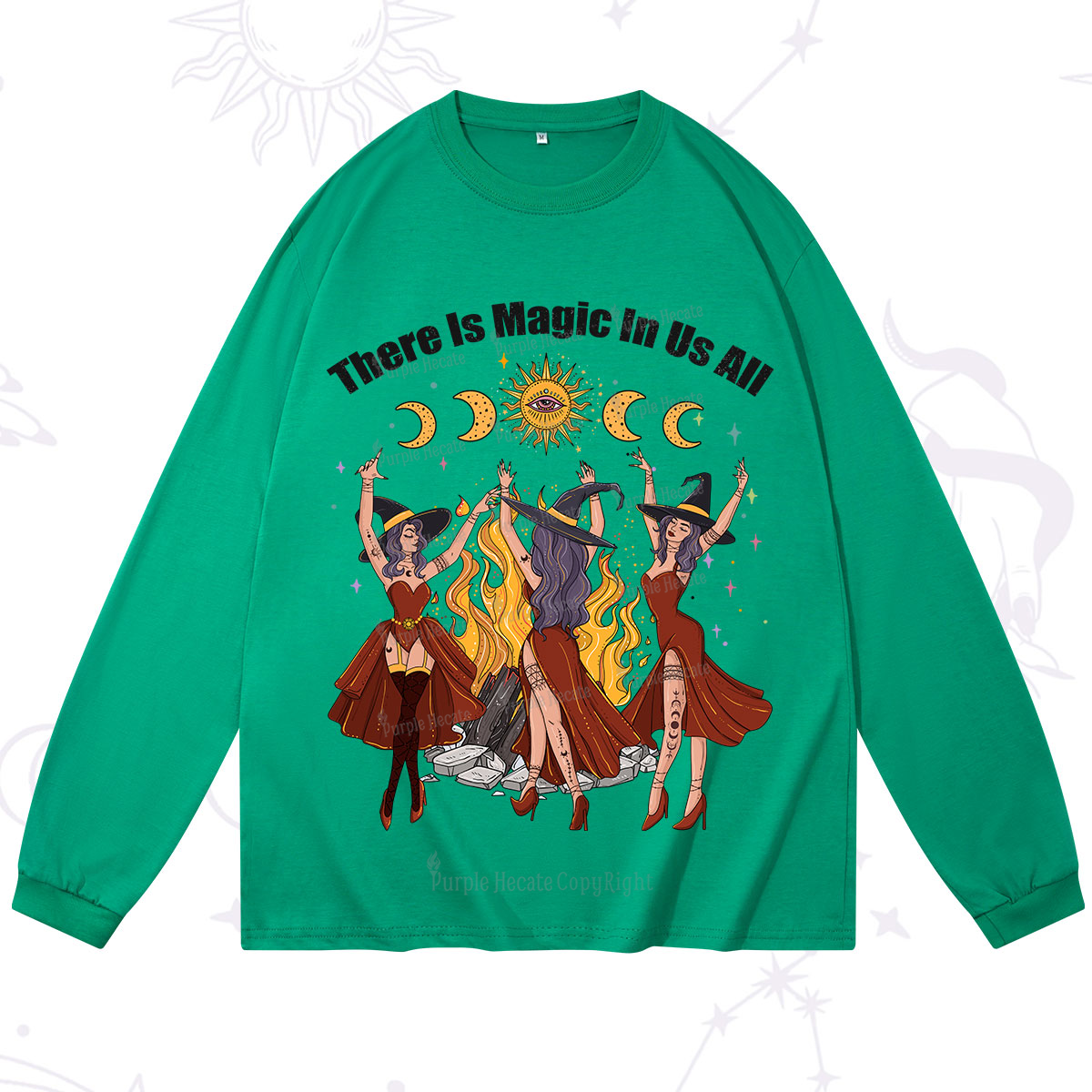 Purplehecate There Is Magic In Us All Long Sleeve T-Shirt