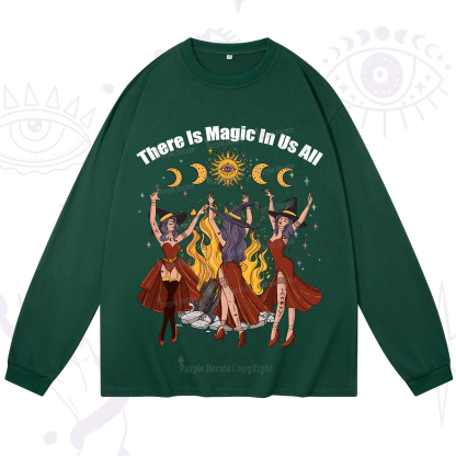 Purplehecate There Is Magic In Us All Long Sleeve T-Shirt