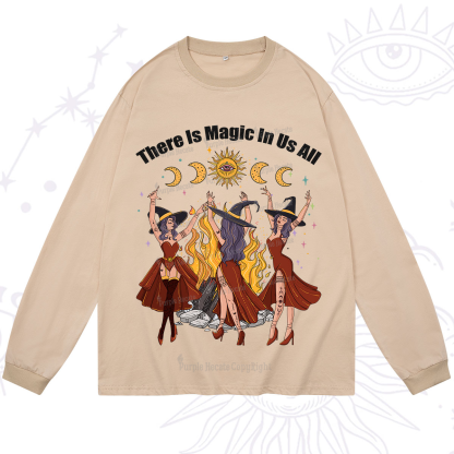 Purplehecate There Is Magic In Us All Long Sleeve T-Shirt