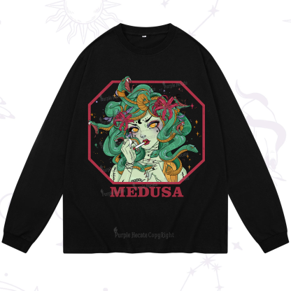 Purplehecate The Greek Goddess Medusa Long Sleeve T-Shirt