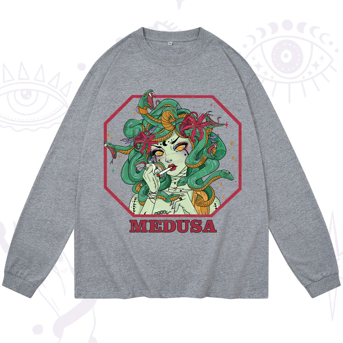 Purplehecate The Greek Goddess Medusa Long Sleeve T-Shirt