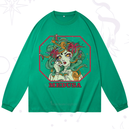 Purplehecate The Greek Goddess Medusa Long Sleeve T-Shirt