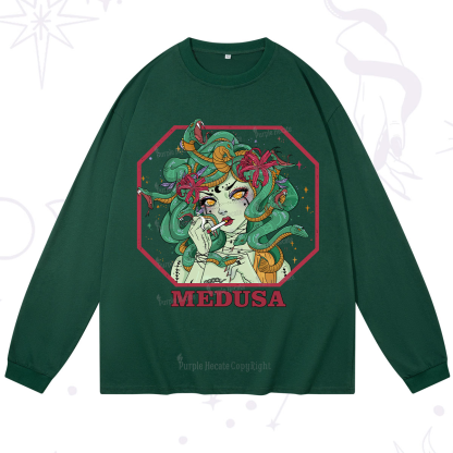 Purplehecate The Greek Goddess Medusa Long Sleeve T-Shirt