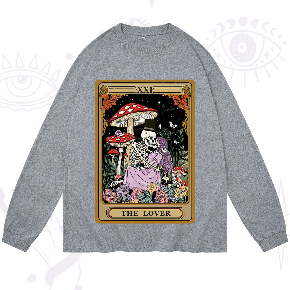 Purplehecate The Vintage Lover Tarot Long Sleeve T-Shirt