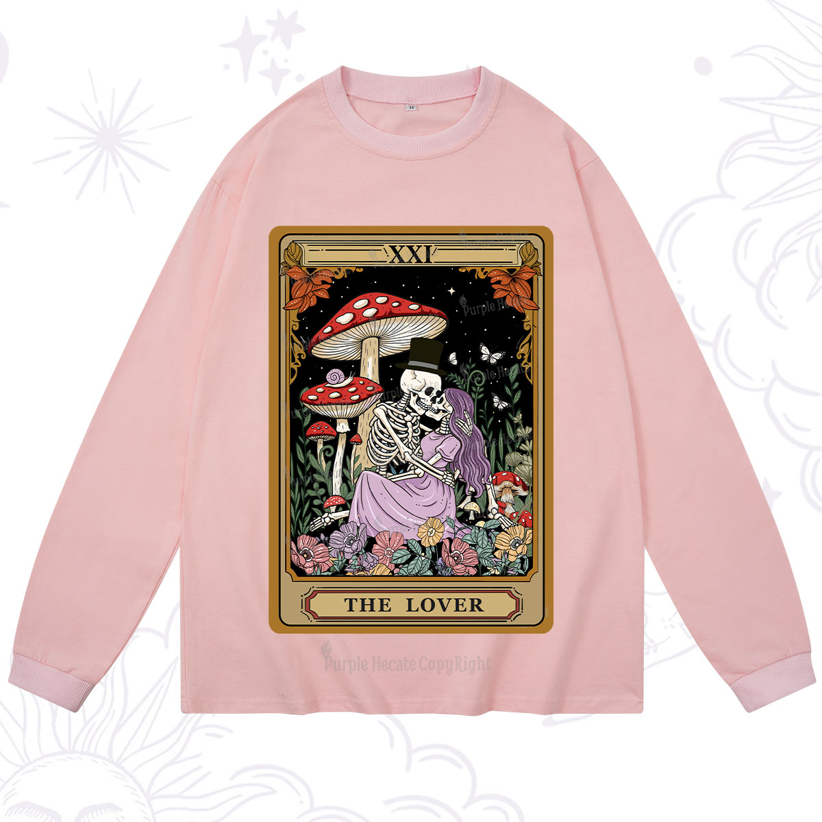 Purplehecate The Vintage Lover Tarot Long Sleeve T-Shirt