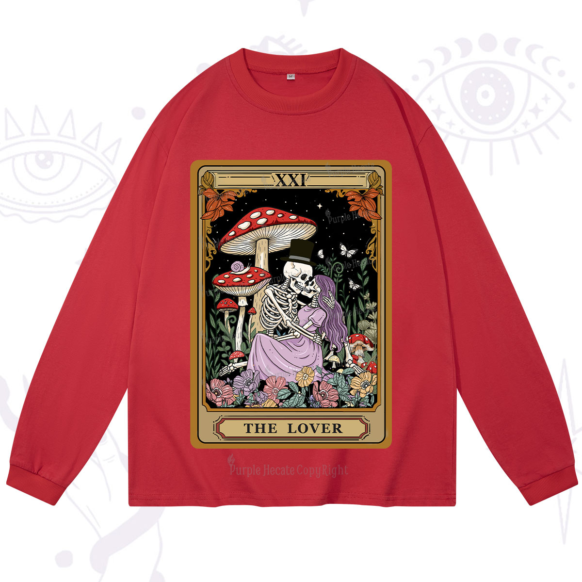 Purplehecate The Vintage Lover Tarot Long Sleeve T-Shirt