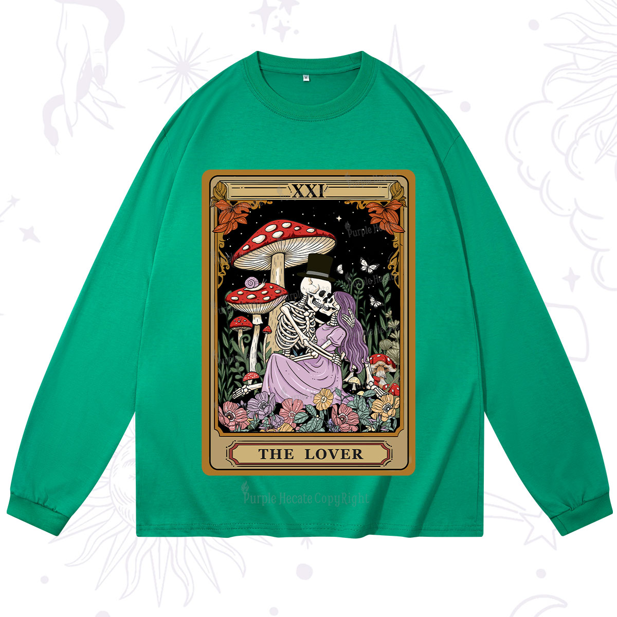Purplehecate The Vintage Lover Tarot Long Sleeve T-Shirt