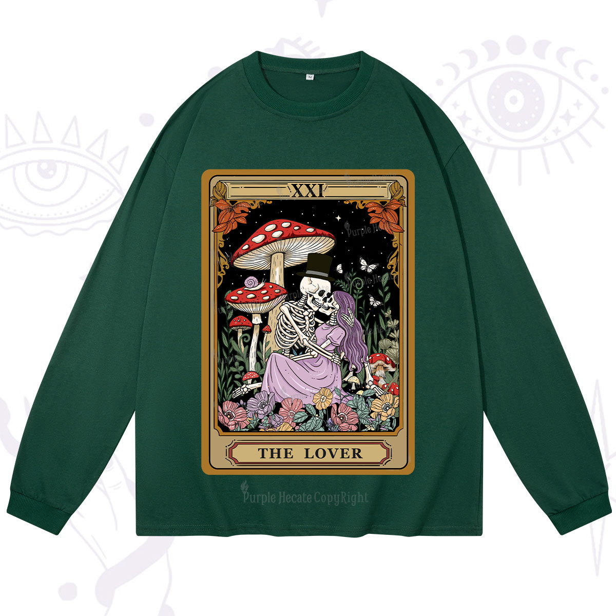 Purplehecate The Vintage Lover Tarot Long Sleeve T-Shirt