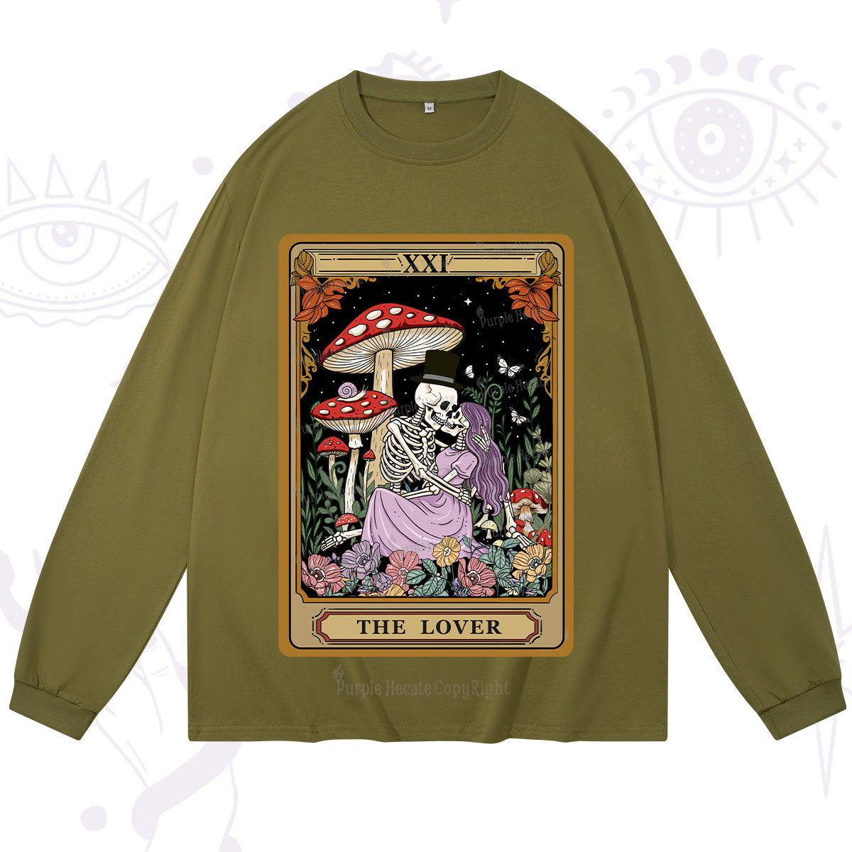 Purplehecate The Vintage Lover Tarot Long Sleeve T-Shirt