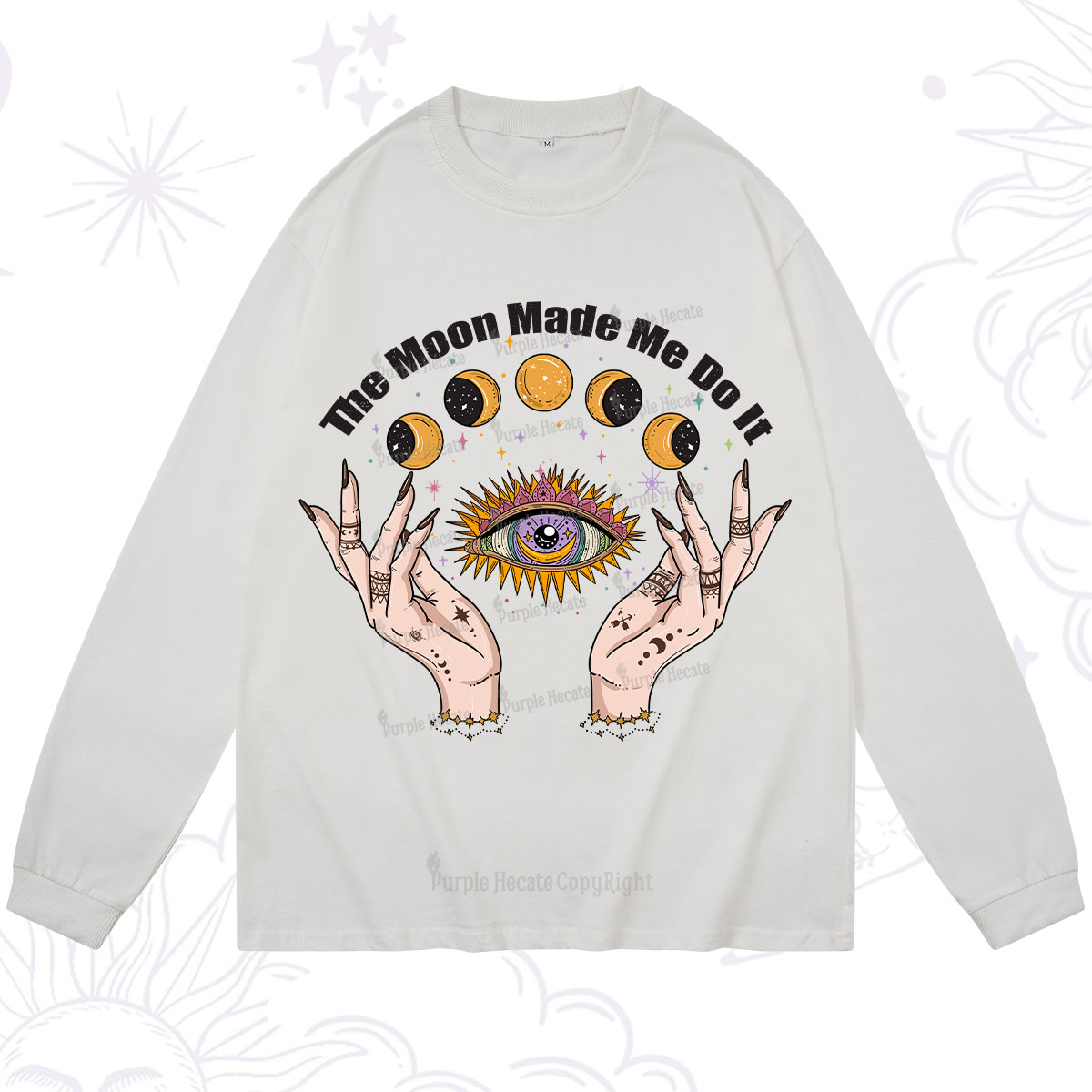 Purplehecate The Moon Made Me Do It Long Sleeve T-Shirt