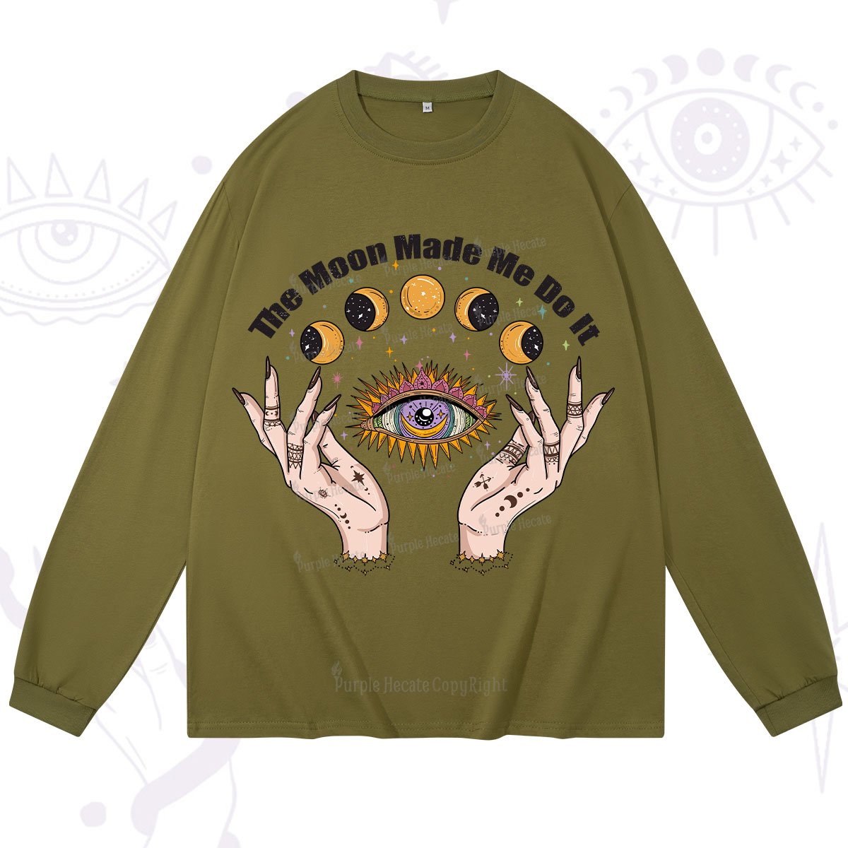 Purplehecate The Moon Made Me Do It Long Sleeve T-Shirt