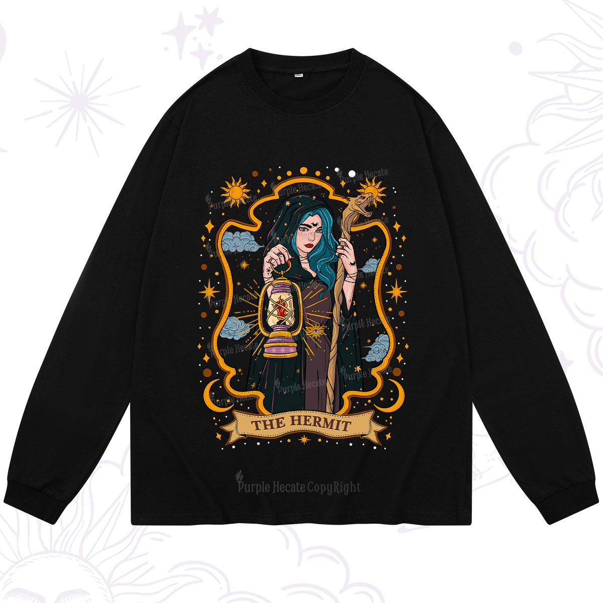 Purplehecate The Hermit Goddess Long Sleeve T-Shirt
