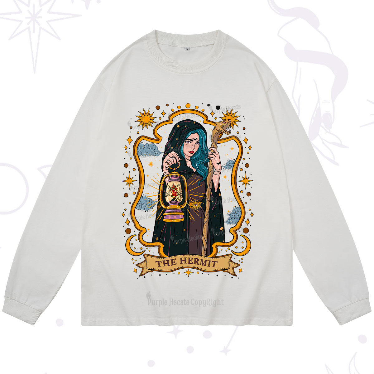 Purplehecate The Hermit Goddess Long Sleeve T-Shirt