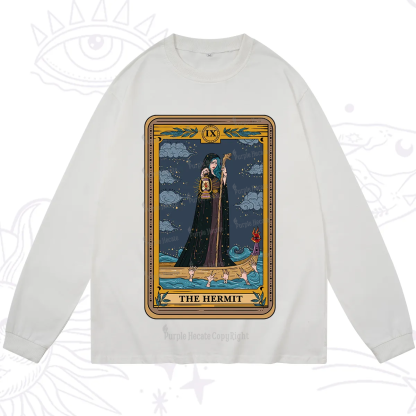 Purplehecate The Hermit Goddess Tarot Long Sleeve T-Shirt
