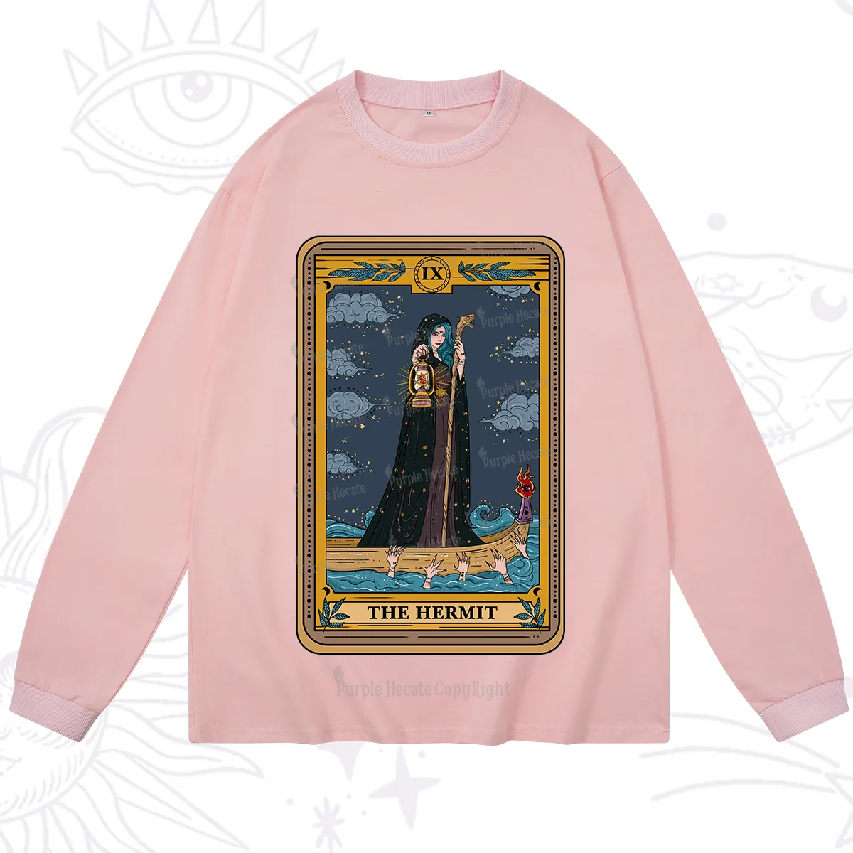 Purplehecate The Hermit Goddess Tarot Long Sleeve T-Shirt