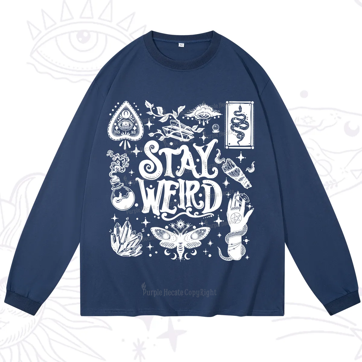 Purplehecate Stay Weird and Witchy Long Sleeve T-Shirt
