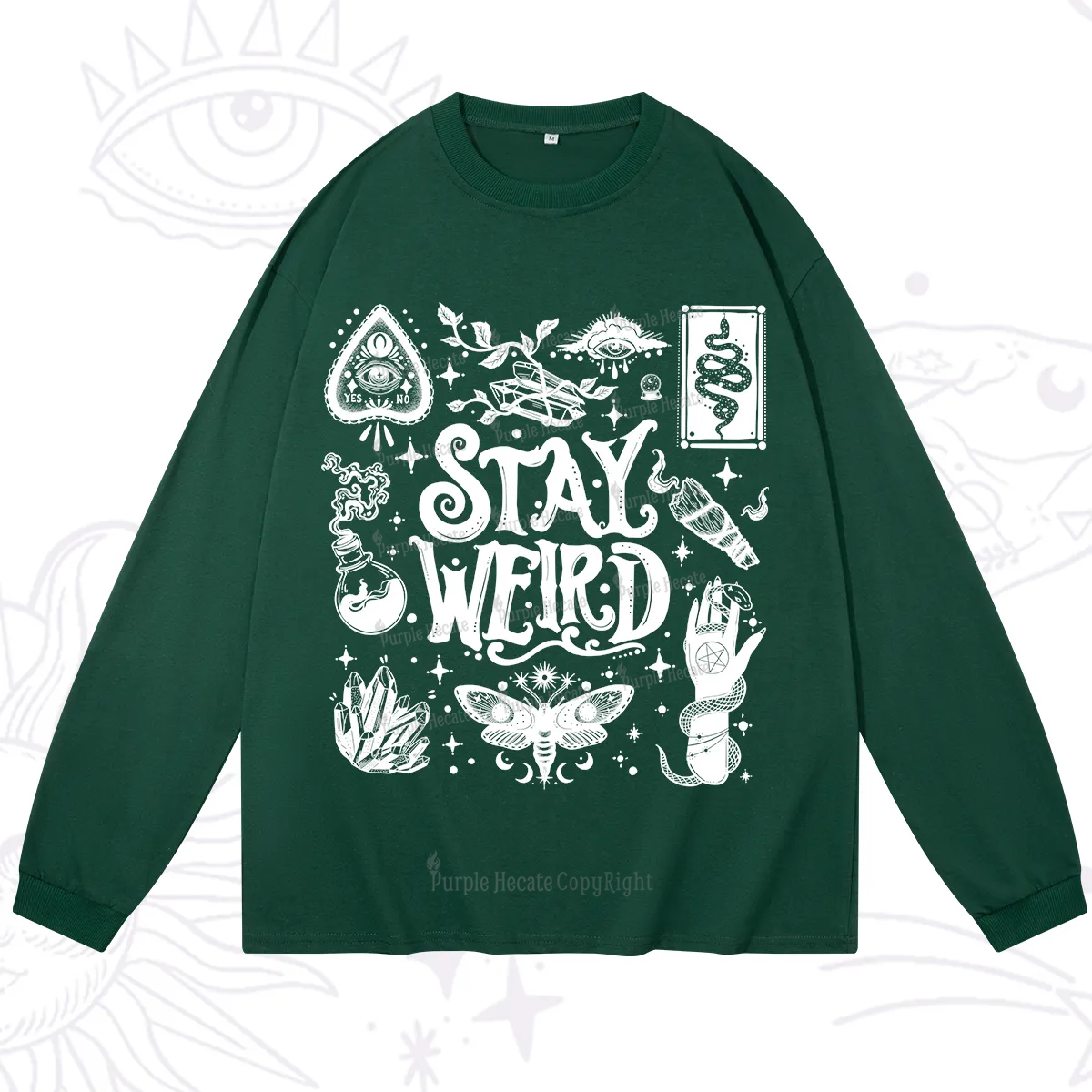 Purplehecate Stay Weird and Witchy Long Sleeve T-Shirt