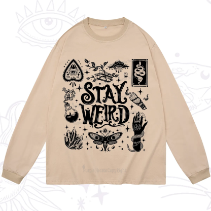 Purplehecate Stay Weird and Witchy Long Sleeve T-Shirt