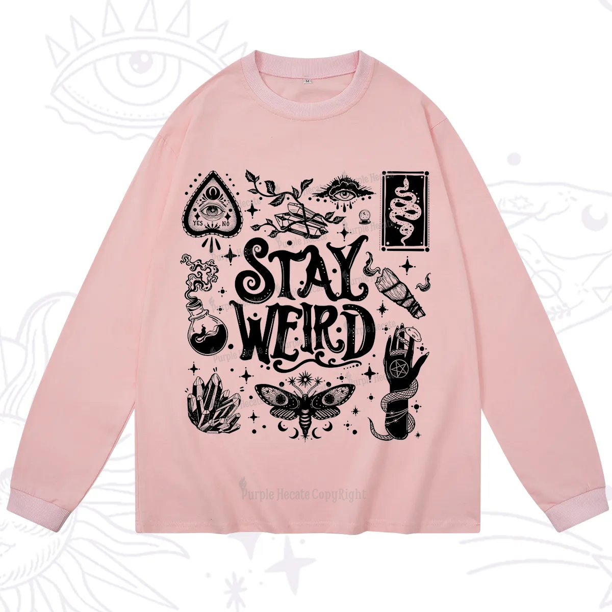 Purplehecate Stay Weird and Witchy Long Sleeve T-Shirt