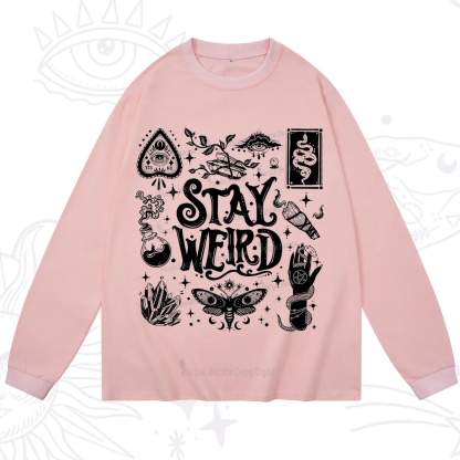Purplehecate Stay Weird and Witchy Long Sleeve T-Shirt