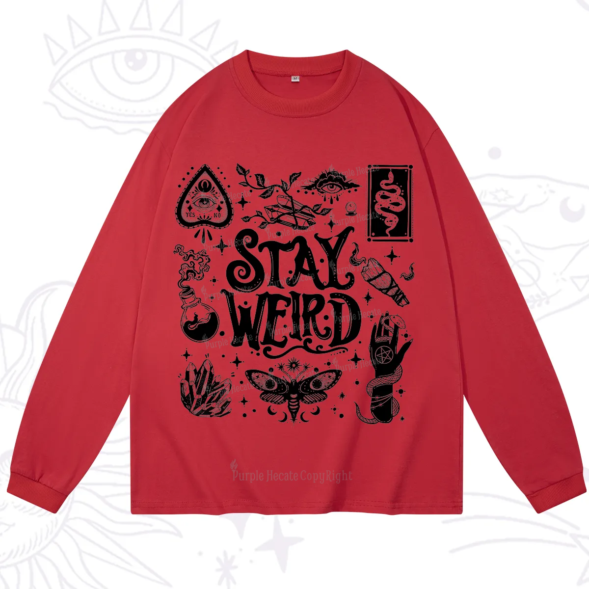 Purplehecate Stay Weird and Witchy Long Sleeve T-Shirt