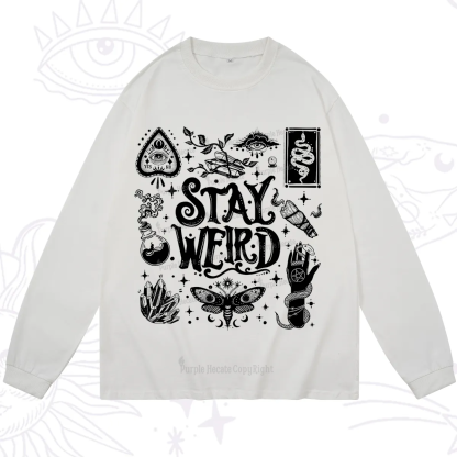 Purplehecate Stay Weird and Witchy Long Sleeve T-Shirt