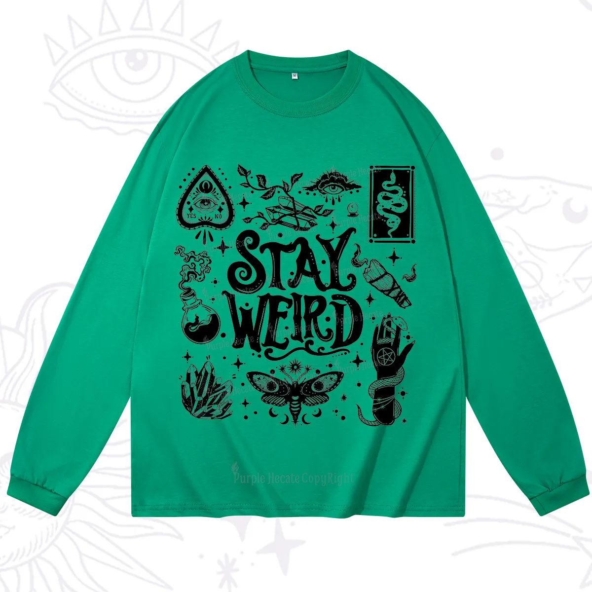 Purplehecate Stay Weird and Witchy Long Sleeve T-Shirt