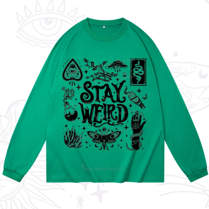 Purplehecate Stay Weird and Witchy Long Sleeve T-Shirt