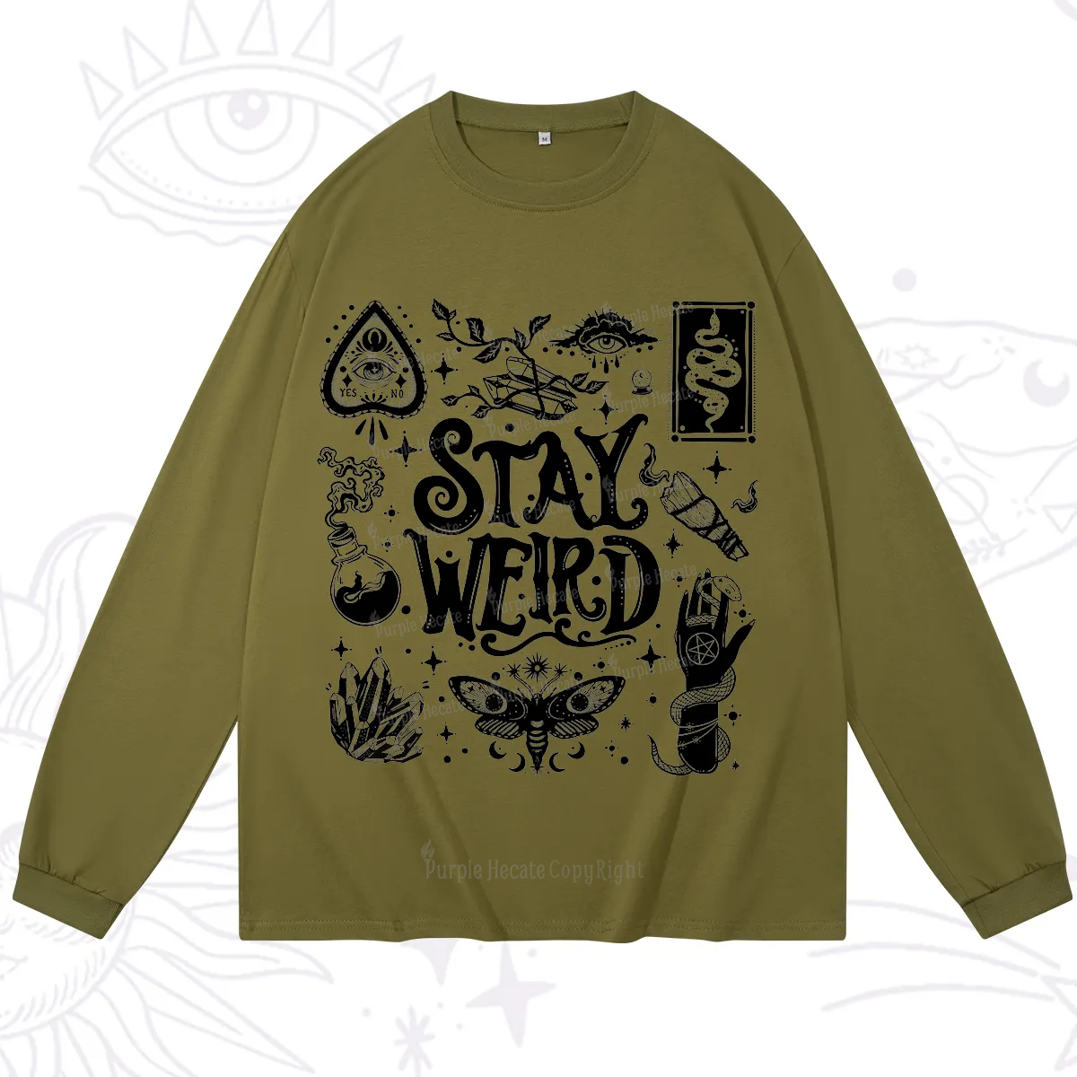 Purplehecate Stay Weird and Witchy Long Sleeve T-Shirt