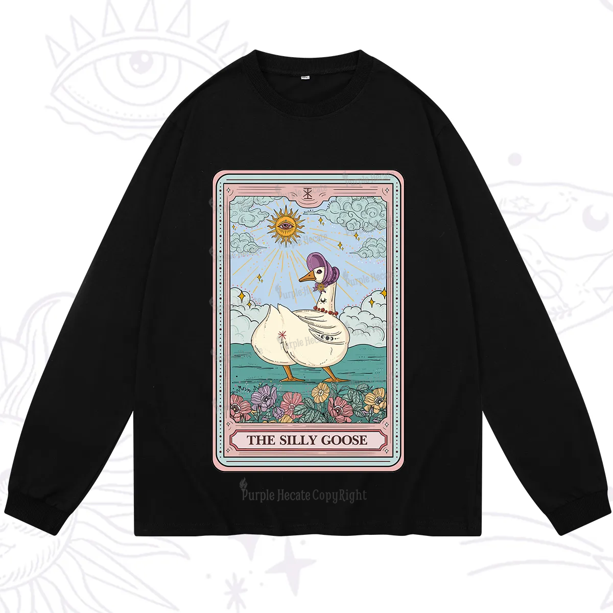 Purplehecate The Silly Goose Tarot Long Sleeve T-Shirt