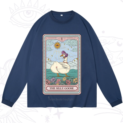 Purplehecate The Silly Goose Tarot Long Sleeve T-Shirt