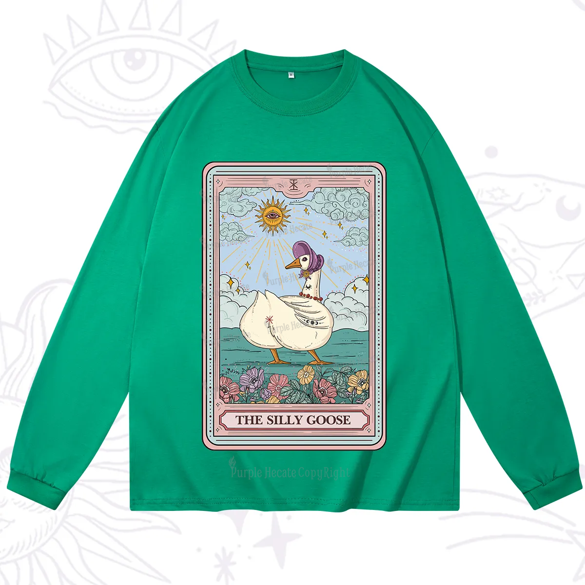 Purplehecate The Silly Goose Tarot Long Sleeve T-Shirt