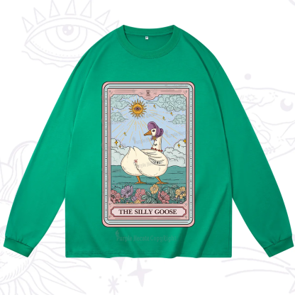 Purplehecate The Silly Goose Tarot Long Sleeve T-Shirt