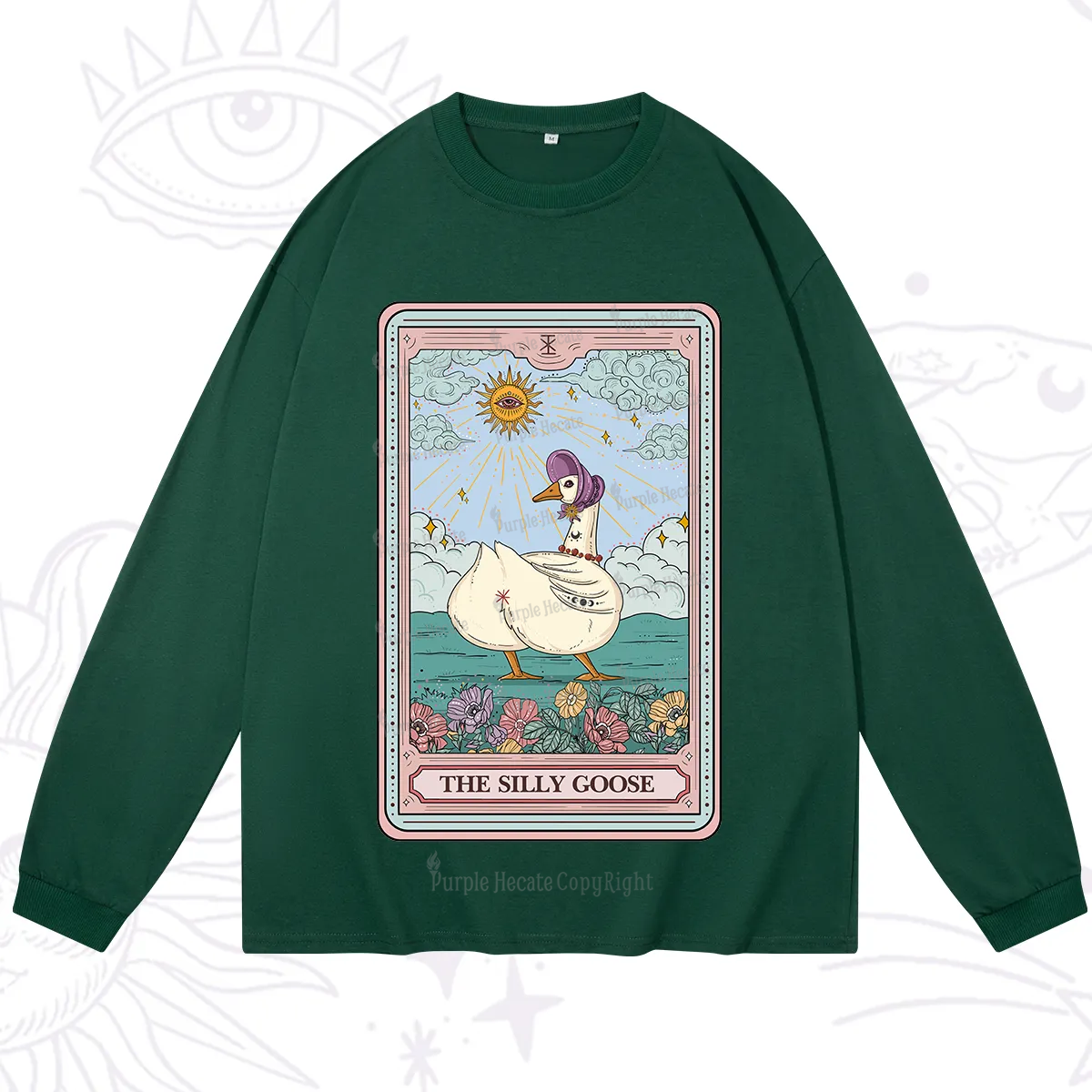 Purplehecate The Silly Goose Tarot Long Sleeve T-Shirt